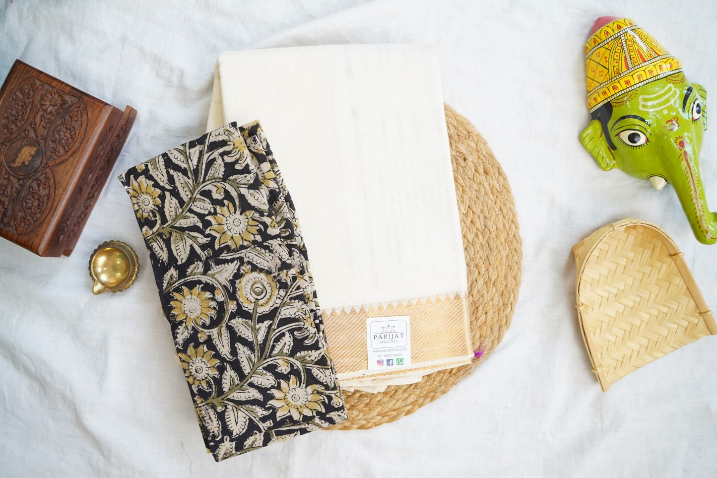 Mangalgiri Silk Cotton Saree-PC13410