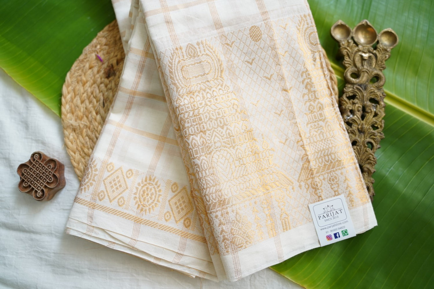 Chettinad handloom Cotton Saree PC17622