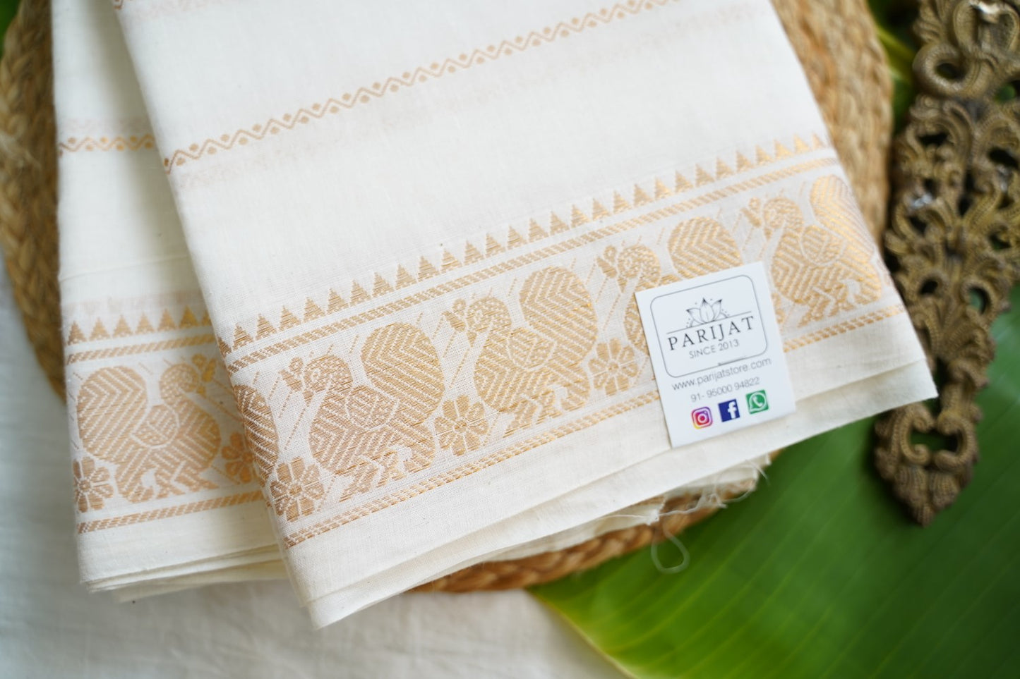 Chettinad handloom Cotton Saree PC17619