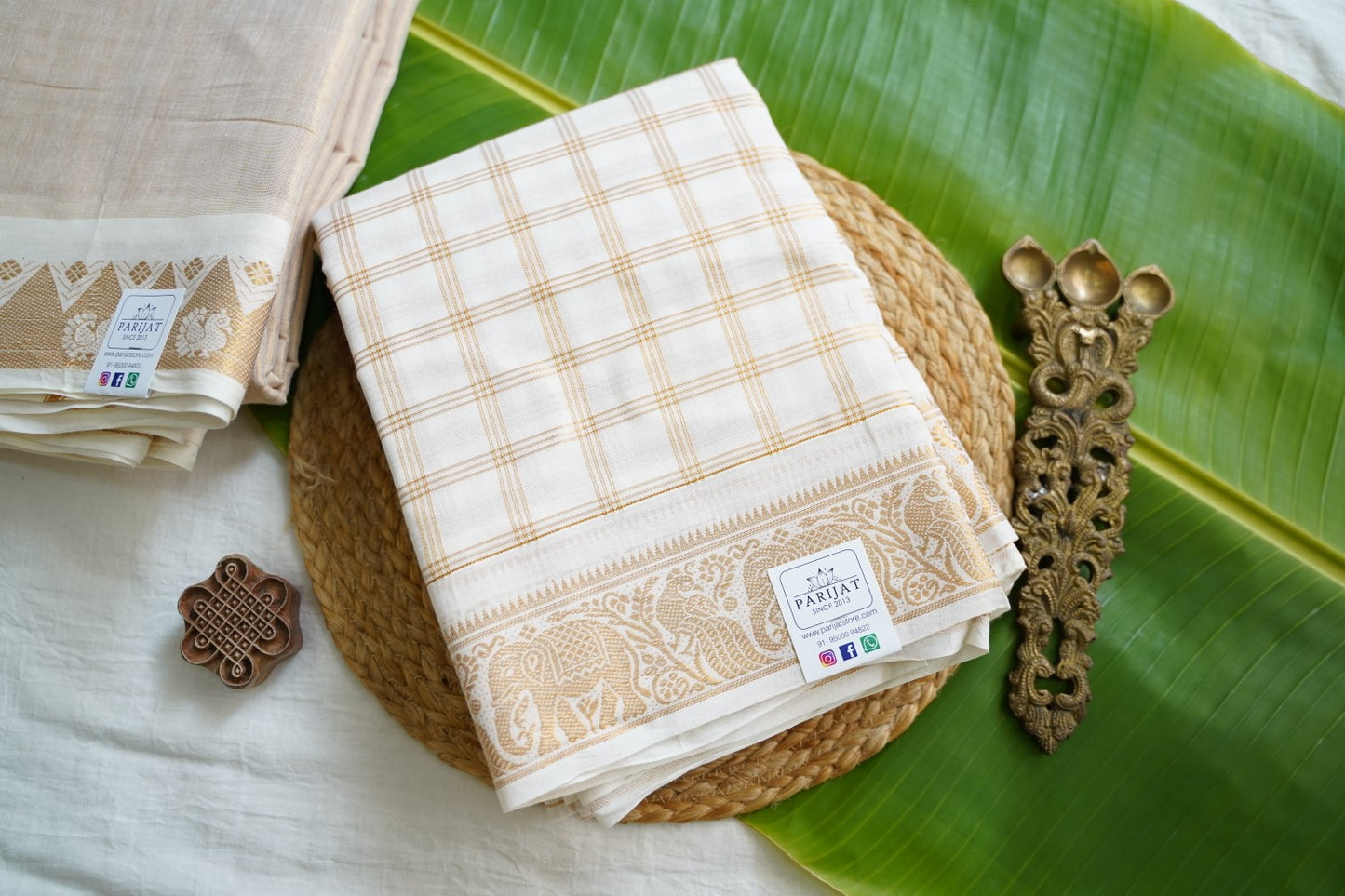 Chettinad handloom Cotton Saree PC17620