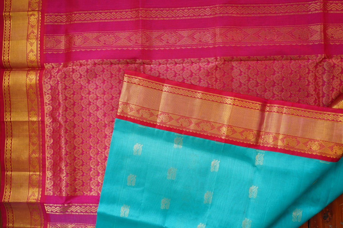 Kanchi Handloom Silk Cotton Saree PC15588