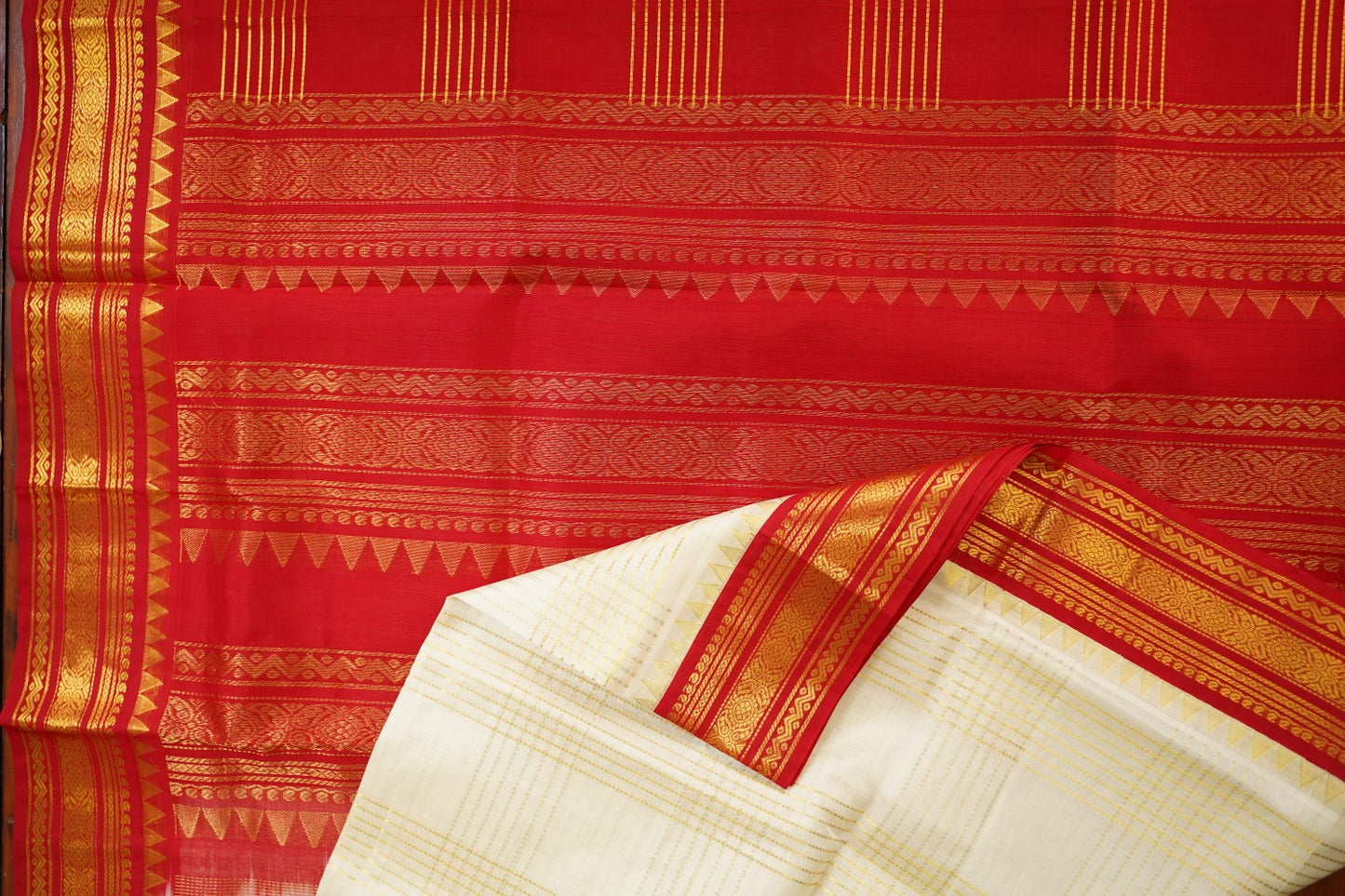 Kanchi Handloom Silk Cotton Saree PC15566