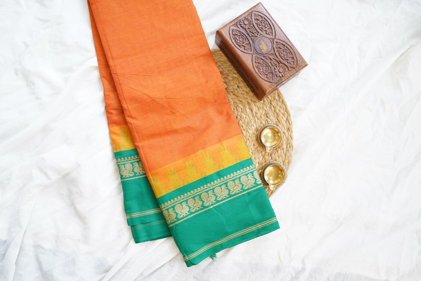 Chettinad handloom Cotton Saree PC15633