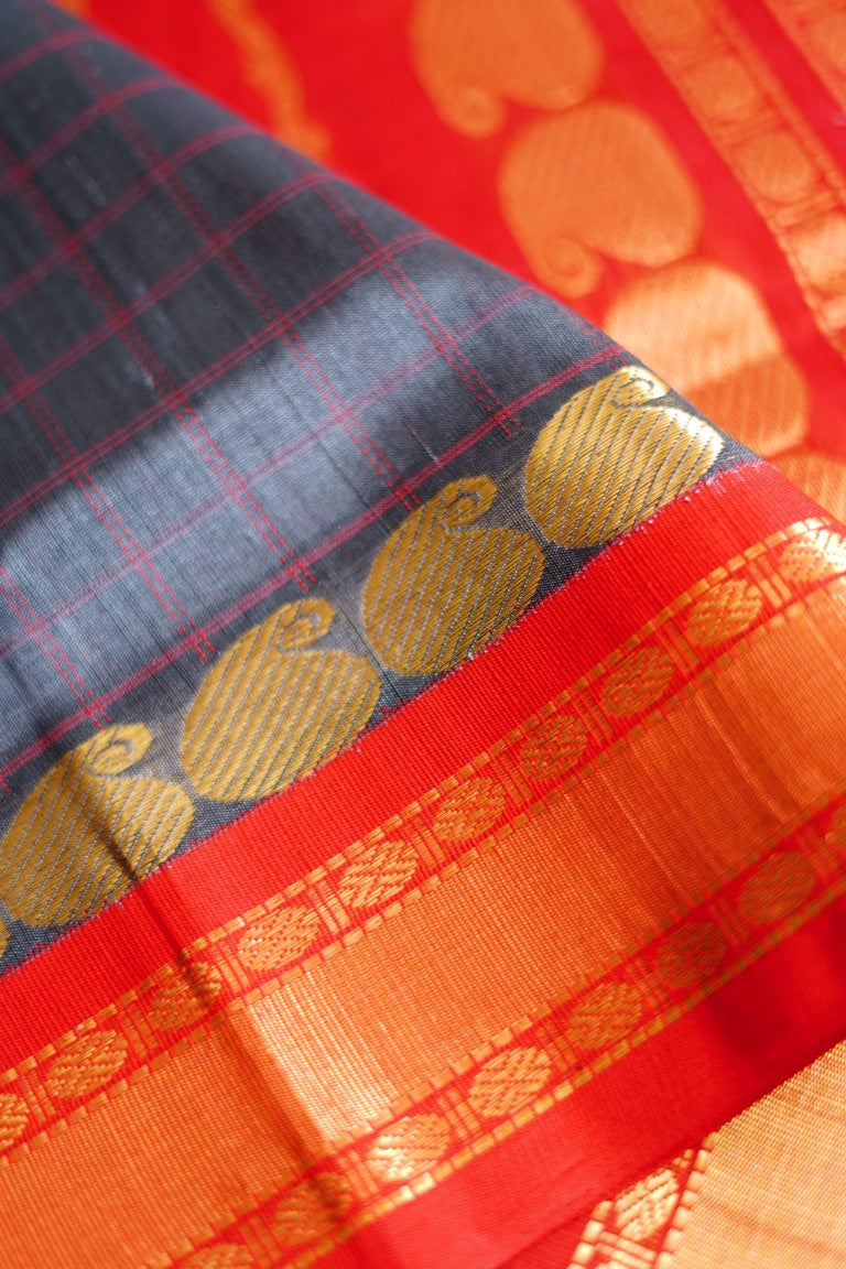 Kanchi Handloom Silk Cotton Saree PC5311 freeshipping - Parijat Collections