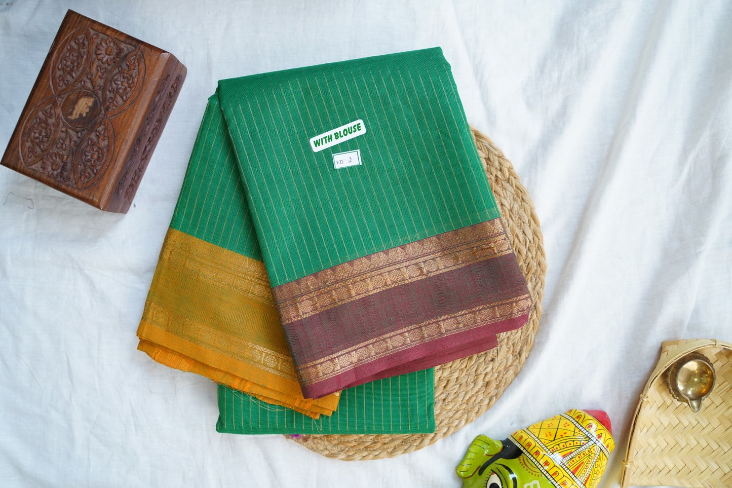 Chettinad handloom Cotton Saree PC16820