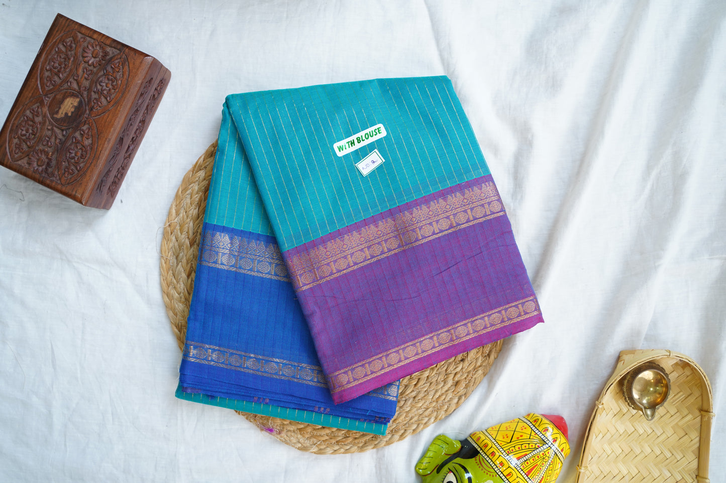 Chettinad handloom Cotton Saree PC16823