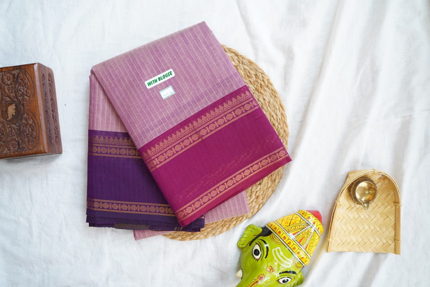 Chettinad handloom Cotton Saree PC16829