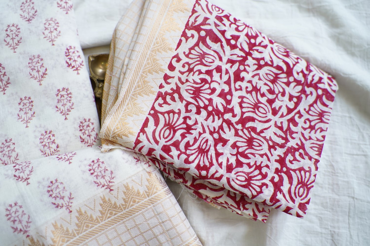 Block Printed Chettinad Cotton Saree PC17647
