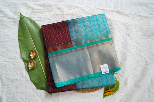 Kanchi Handloom Silk Cotton Saree-PC15695