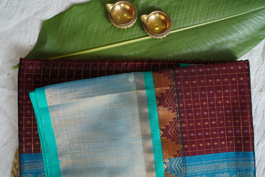 Kanchi Handloom Silk Cotton Saree-PC15695