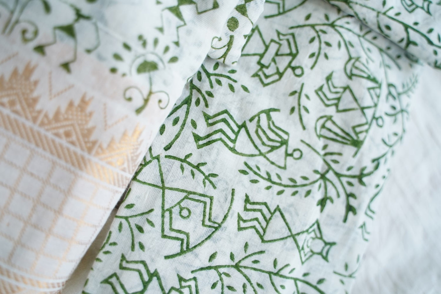 Block Printed Chettinad Cotton Saree PC17645