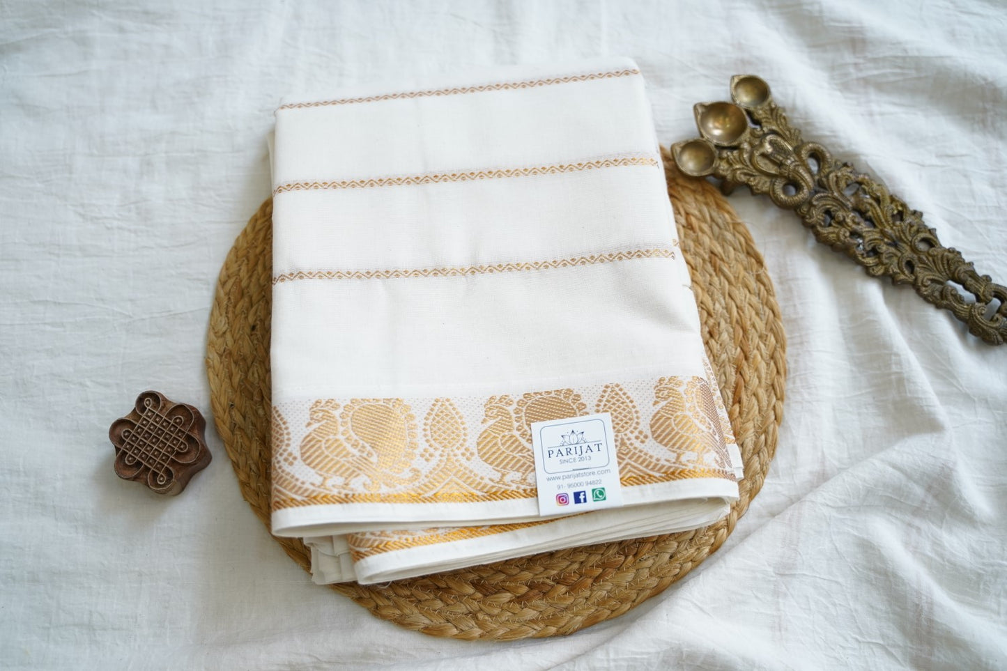 Chettinad handloom Cotton Saree PC17646