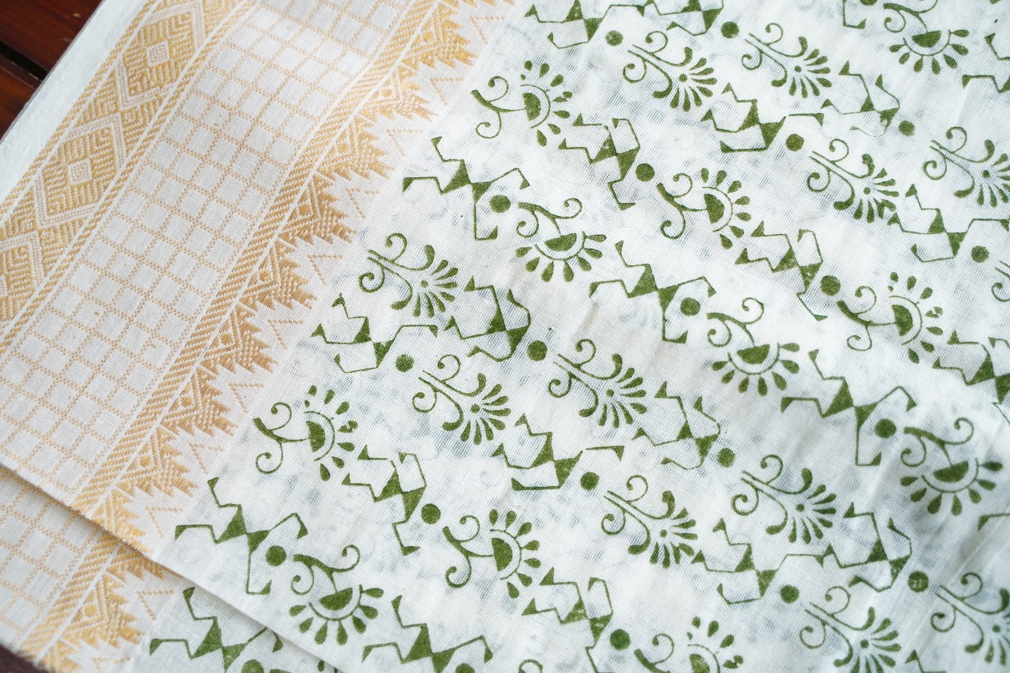 Block Printed Chettinad Cotton Saree PC17645