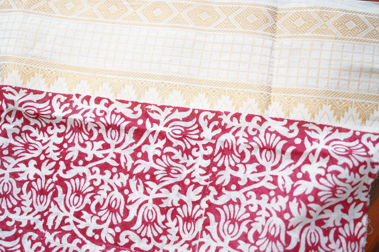 Block Printed Chettinad Cotton Saree PC17647