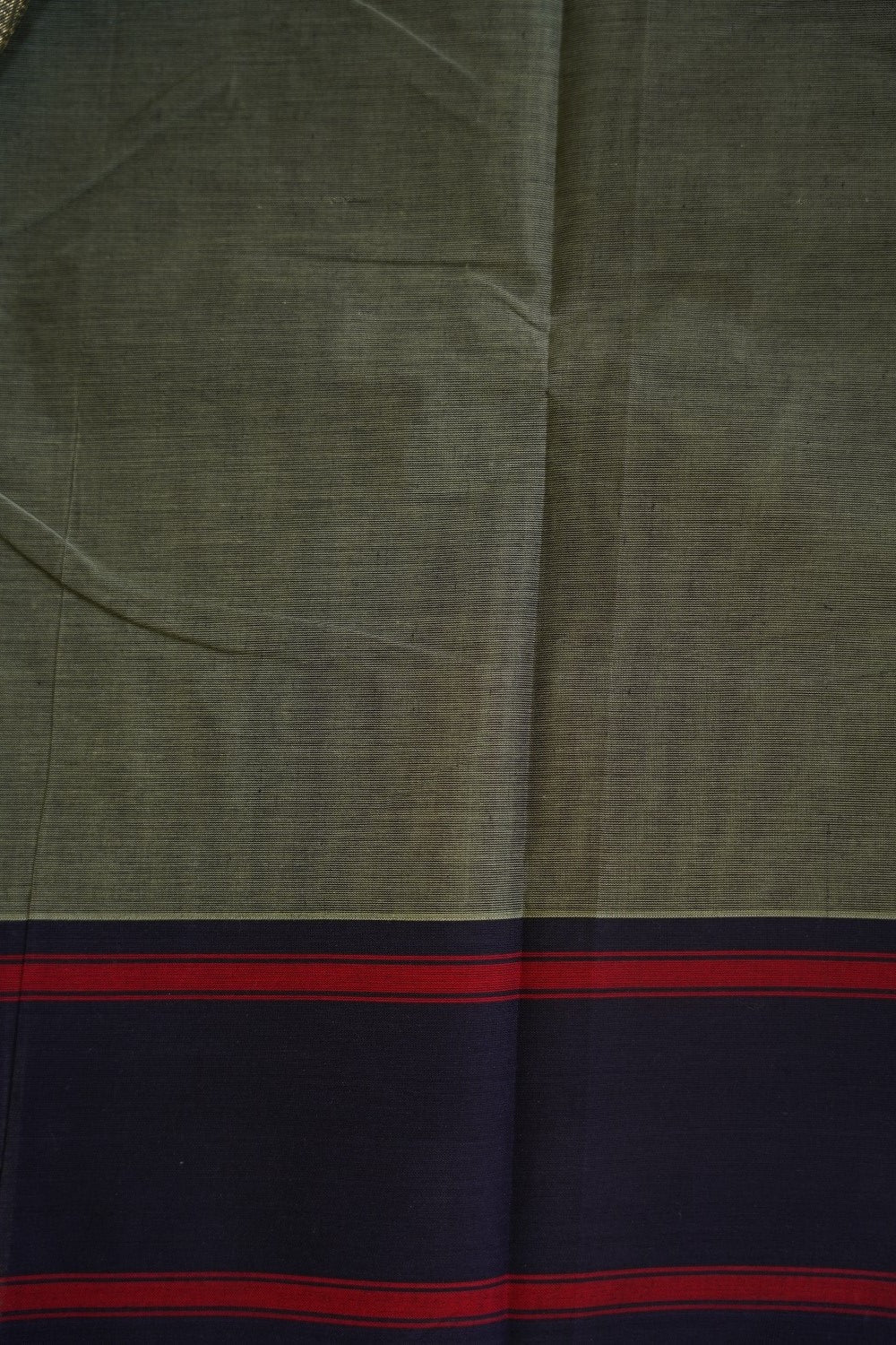 Greenish Grey  Buttas Chettinad handloom Cotton Saree PC11510