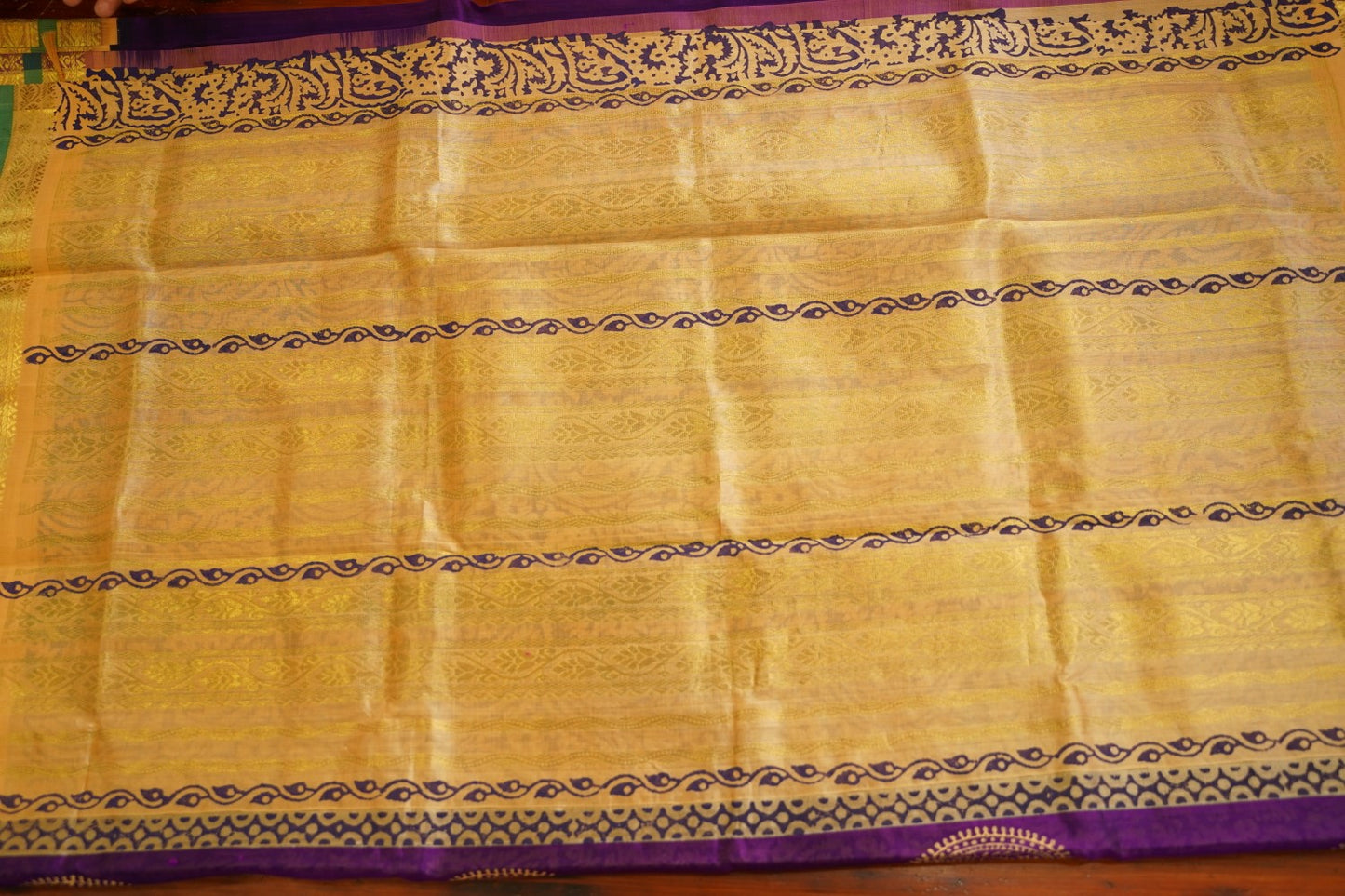 Block Printed silkcotton Saree PC17648