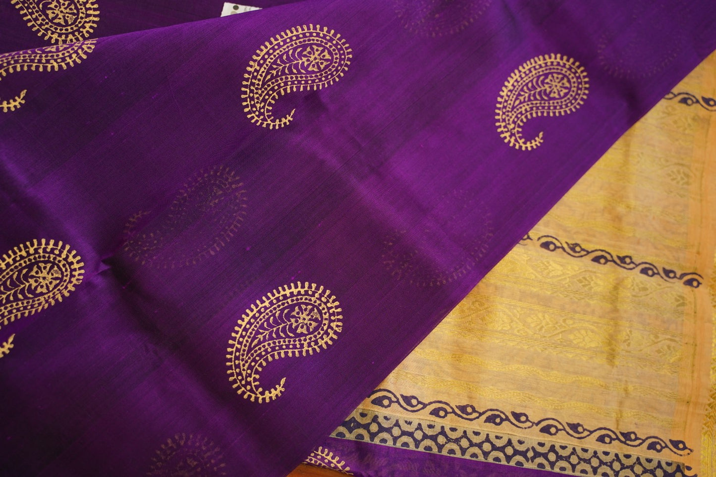 Block Printed silkcotton Saree PC17648