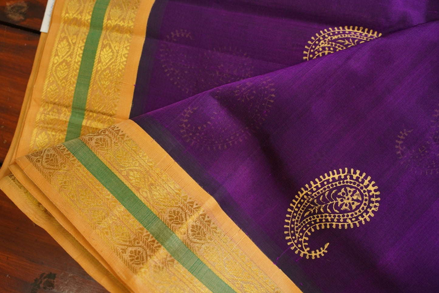 Block Printed silkcotton Saree PC17648