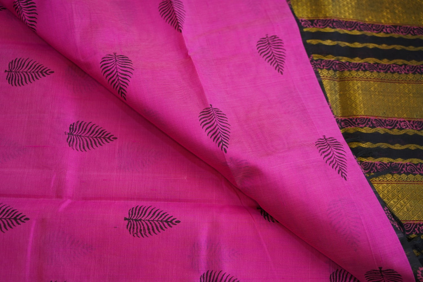 Block Printed silkcotton Saree PC17650