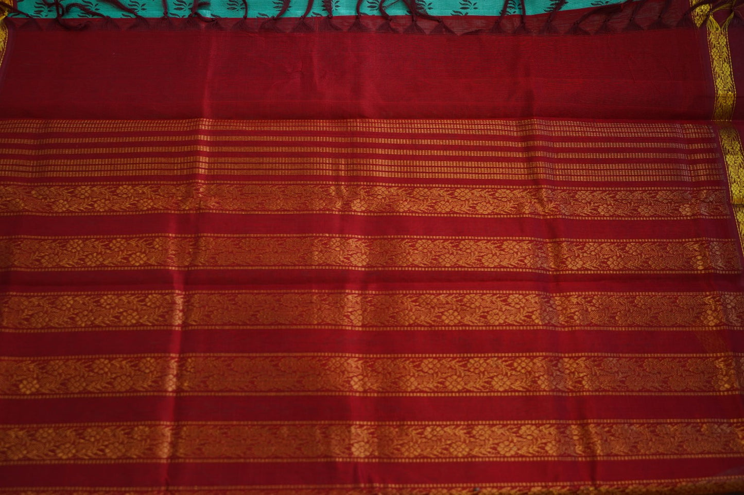 Block Printed silkcotton Saree PC17652