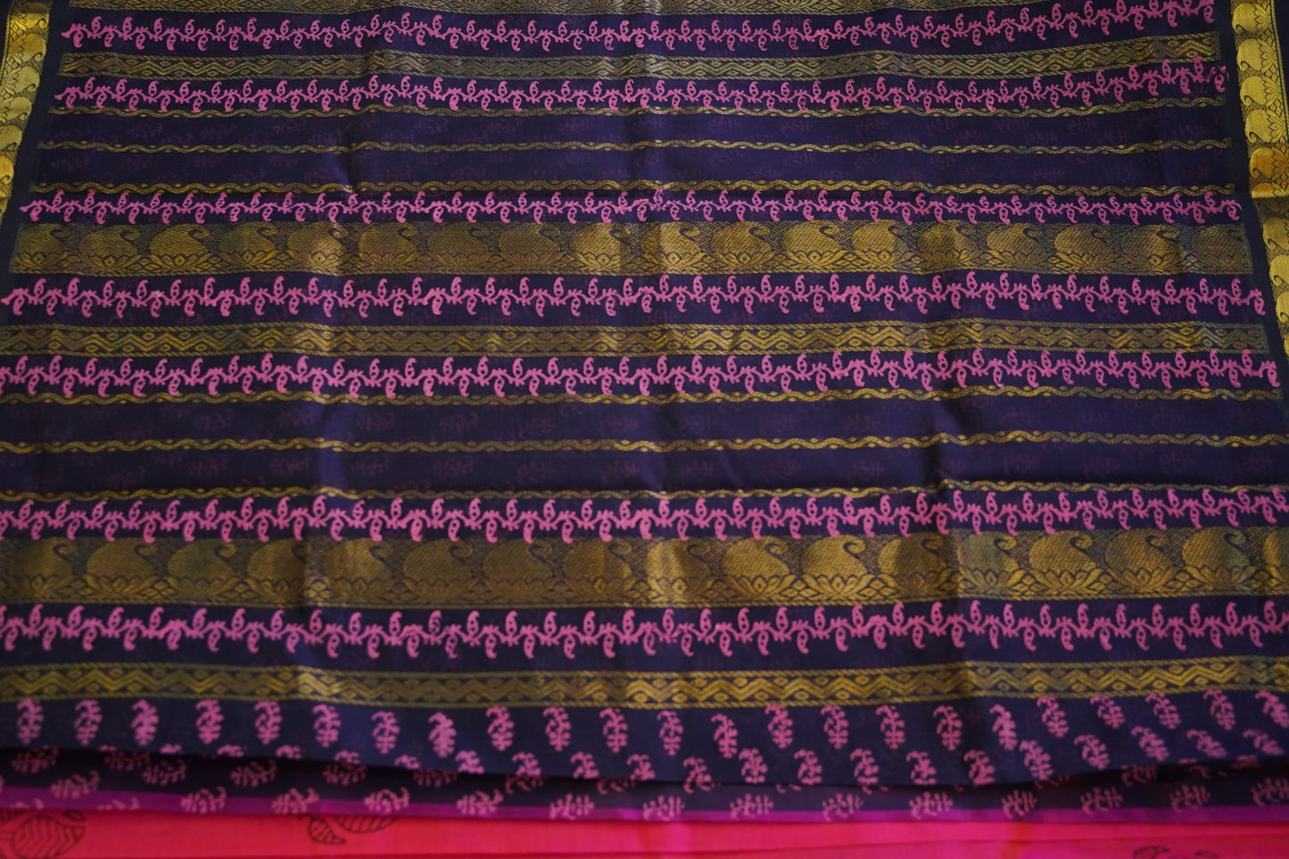 Block Printed silkcotton Saree PC17653