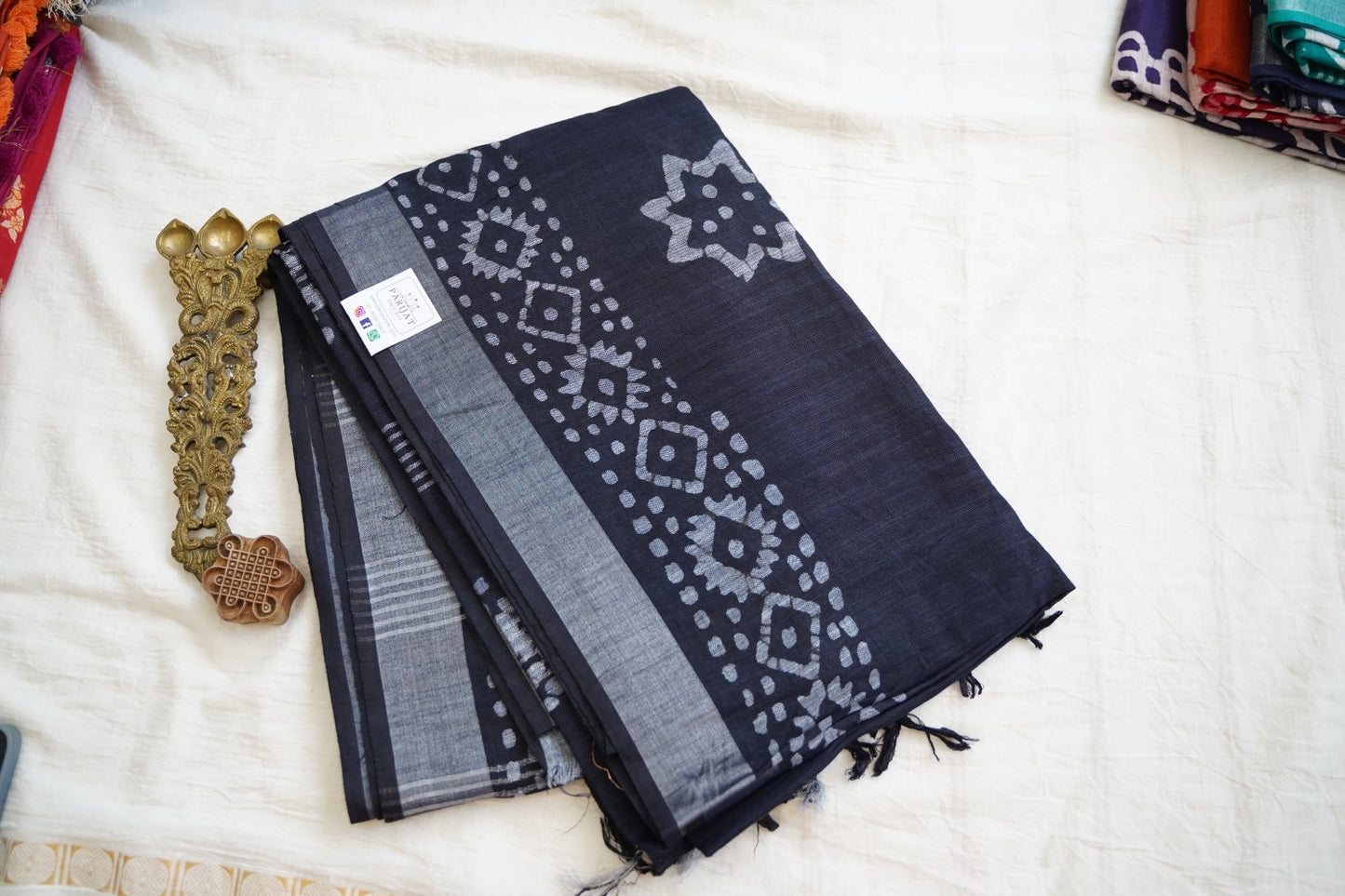 Semi linen PC17687 [Indigo Blue]