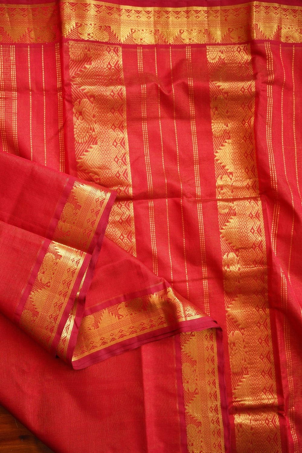 10 yards Kanchi  Handloom Silk Cotton Saree PC11565
