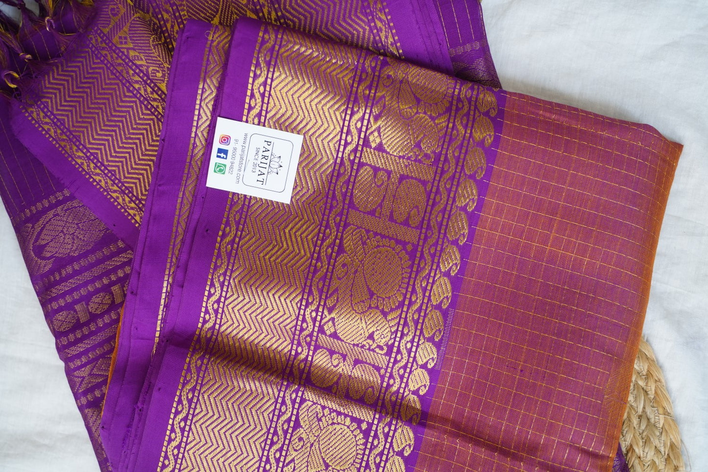 Kanchi Handloom Silk Cotton Saree PC16851