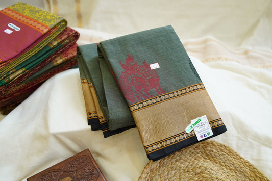 Kanchi handloom Cotton  Saree PC13127