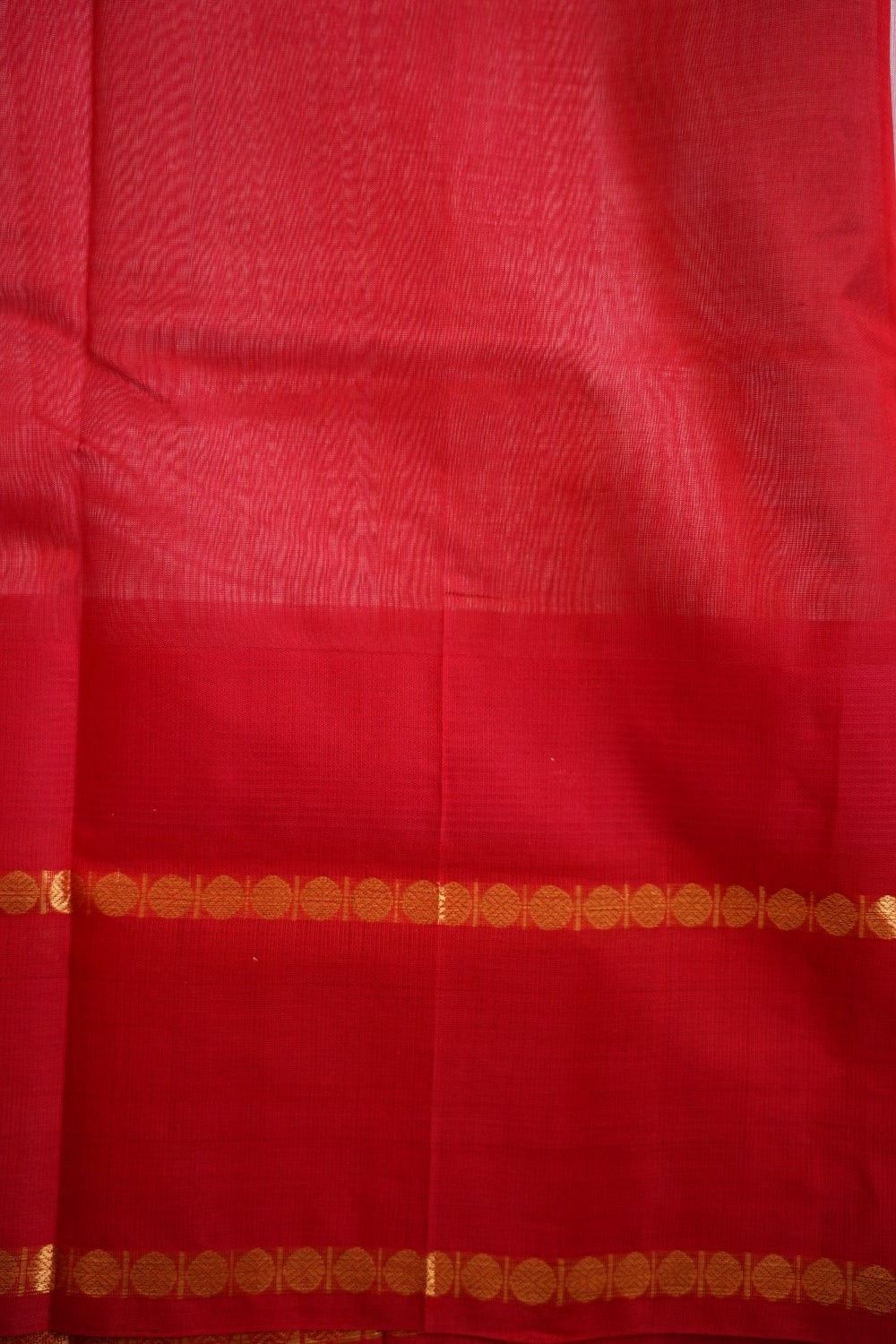 Baby Pink Kanchi Silk Cotton Saree With Zari  Border PC11547