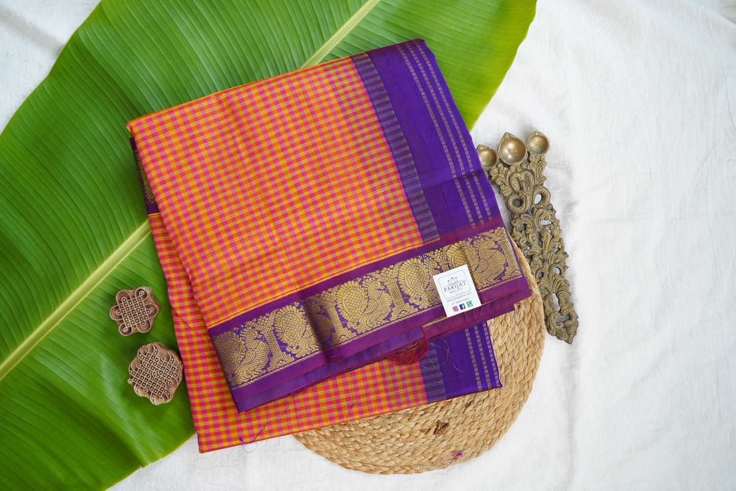 Kanchi Handloom Silk Cotton Saree PC16883