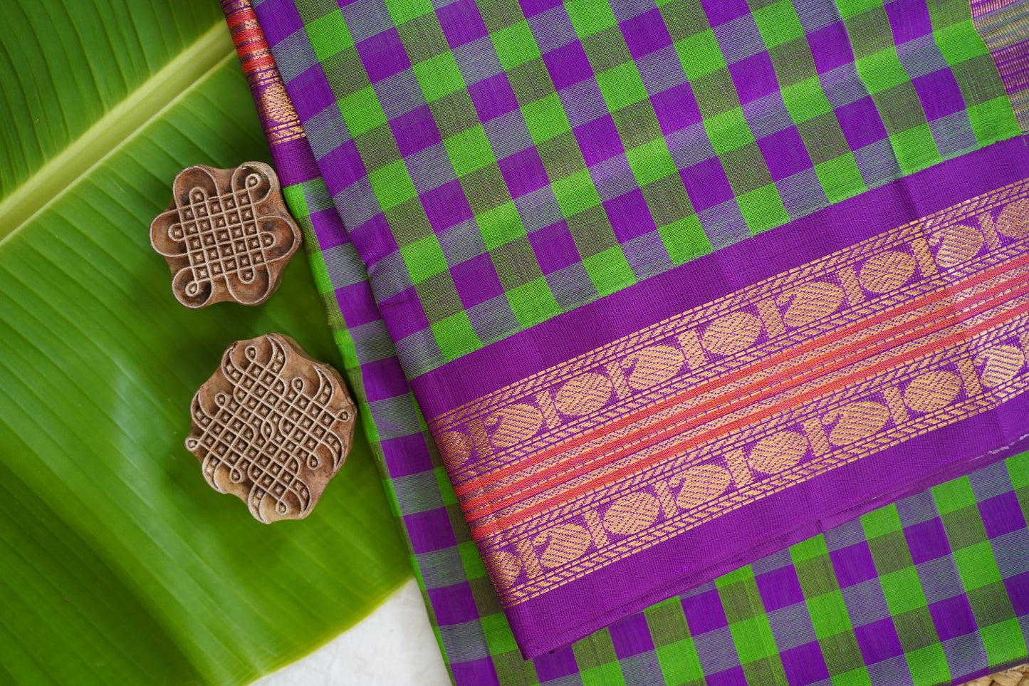 Kanchi Handloom Silk Cotton Saree PC16865