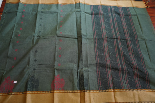 Kanchi handloom Cotton  Saree PC13127