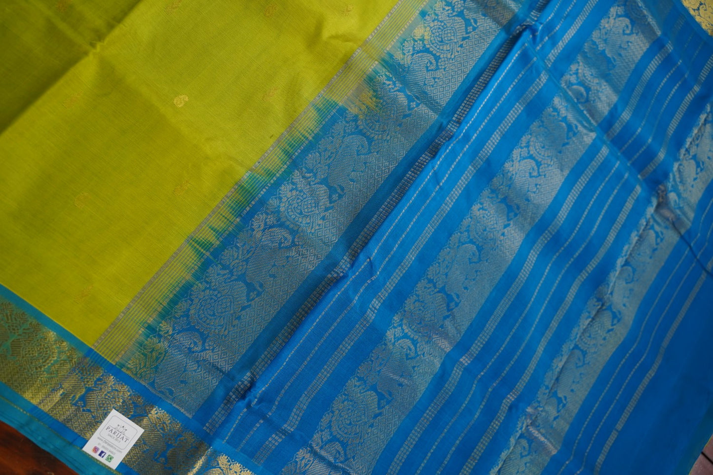 Kanchi Handloom Silk Cotton Saree-PC15696