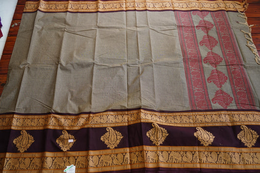 Kanchi handloom Cotton  Saree PC13121