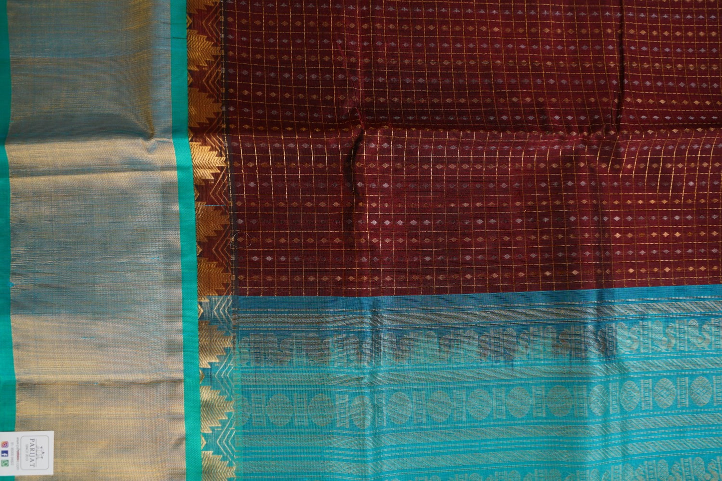 Kanchi Handloom Silk Cotton Saree-PC15695