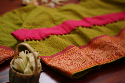 Lakshadeepam Readymade handloom cotton Blouse PC6921