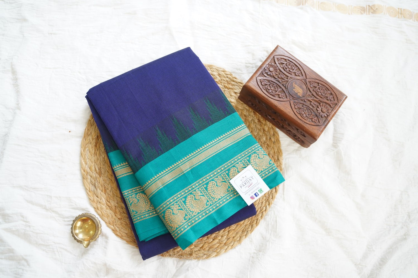 Chettinad handloom Cotton Saree PC15631