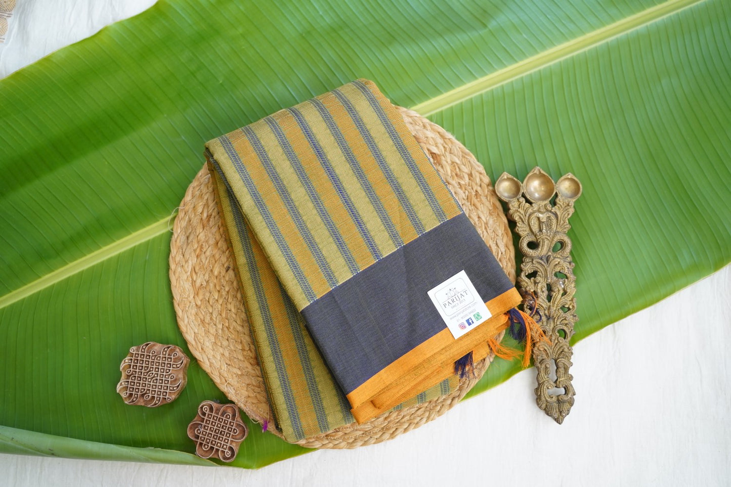 Kanchi handloom Cotton Saree PC16907