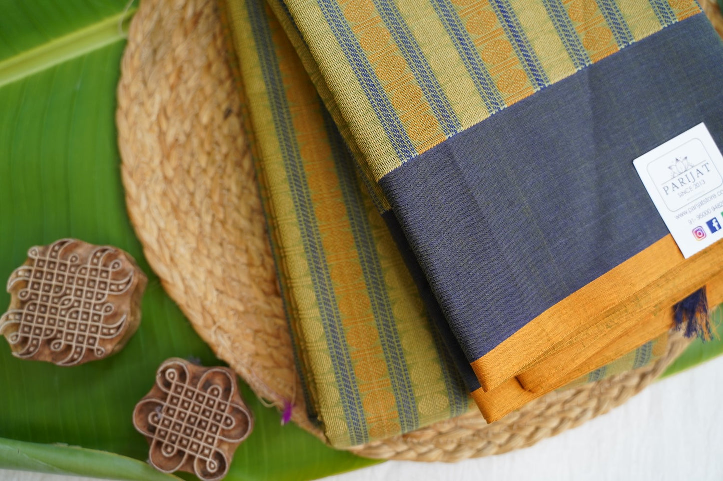 Kanchi handloom Cotton Saree PC16907
