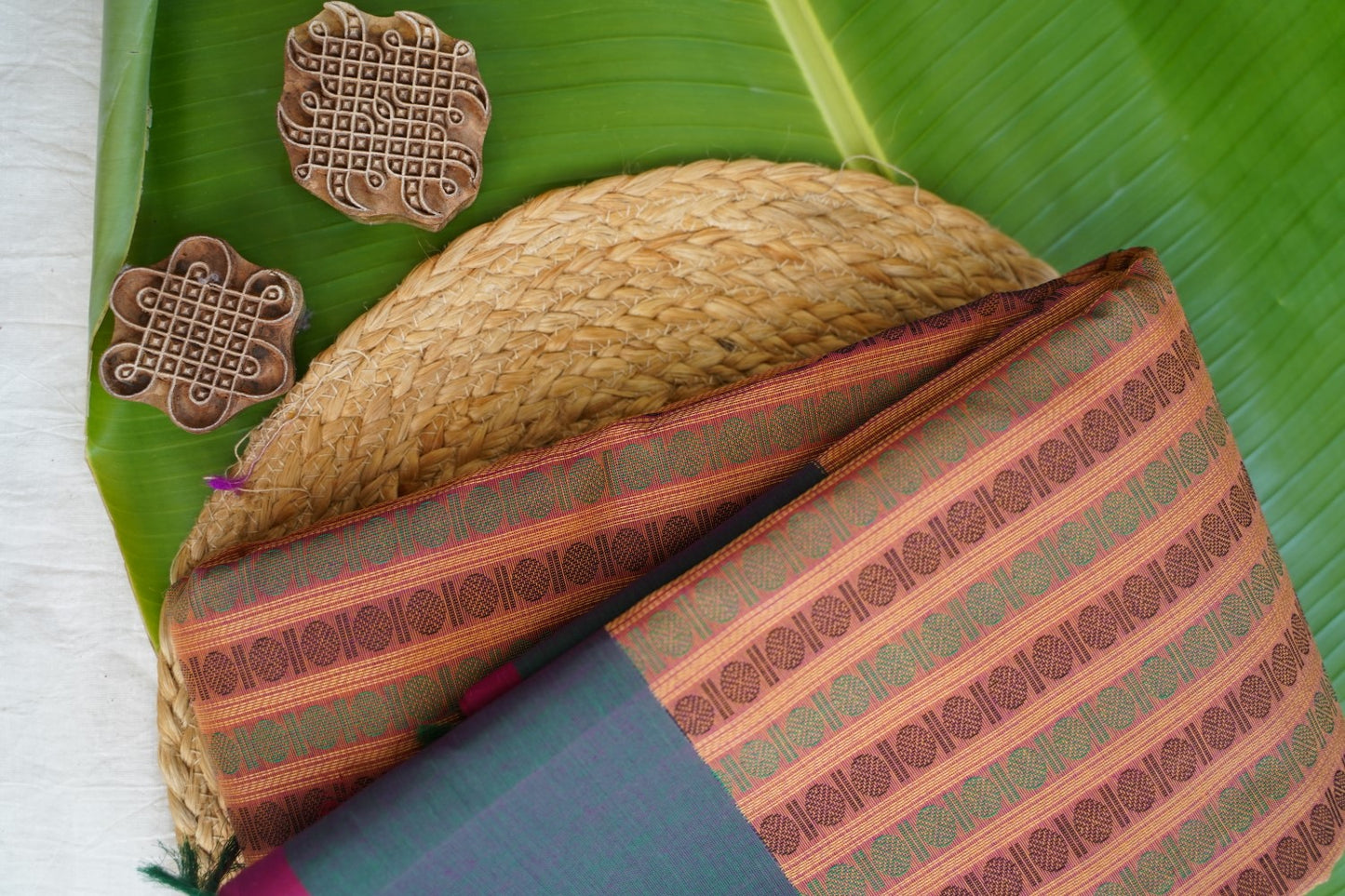 Kanchi handloom Cotton Saree PC16913