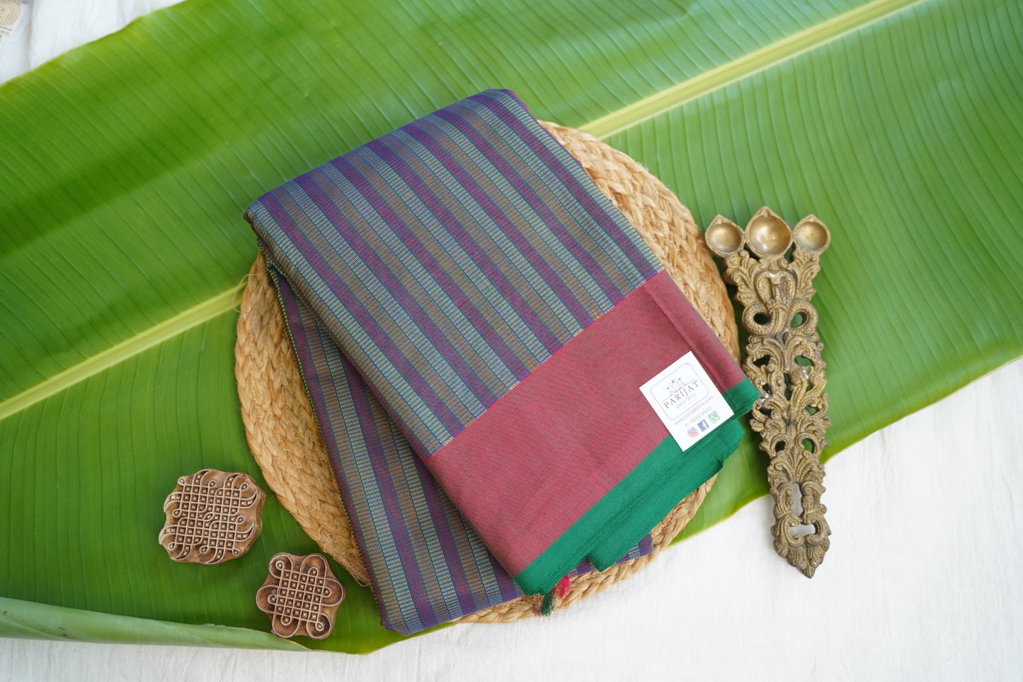 Kanchi handloom Cotton Saree PC16909