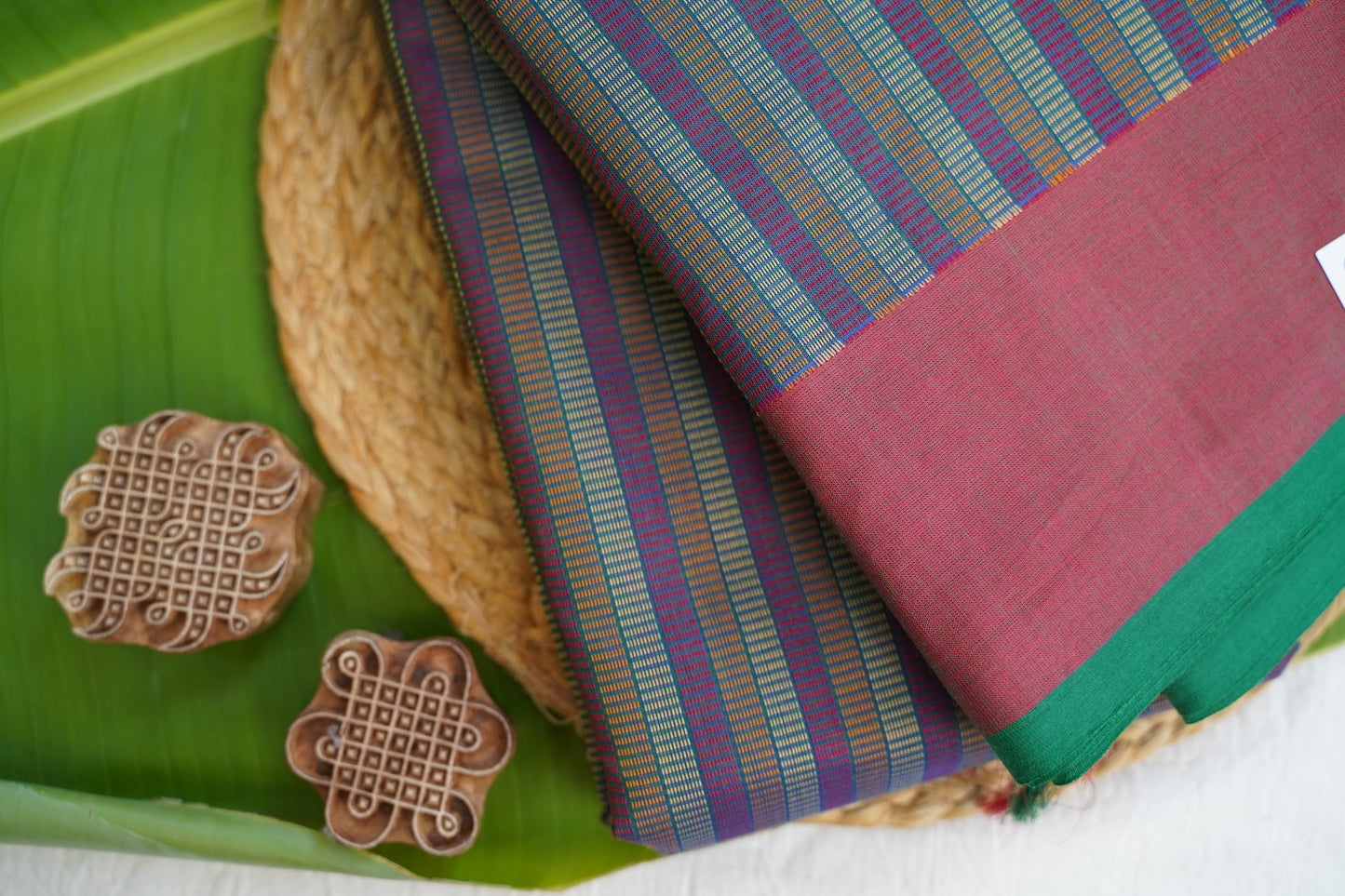 Kanchi handloom Cotton Saree PC16909