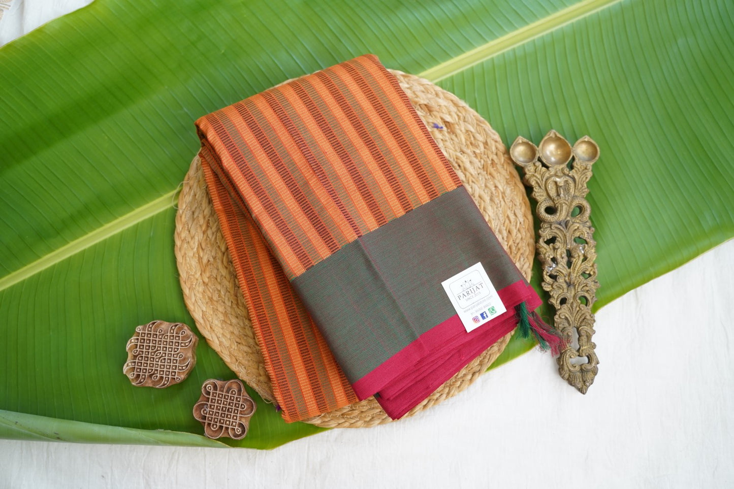 Kanchi handloom Cotton Saree PC16906