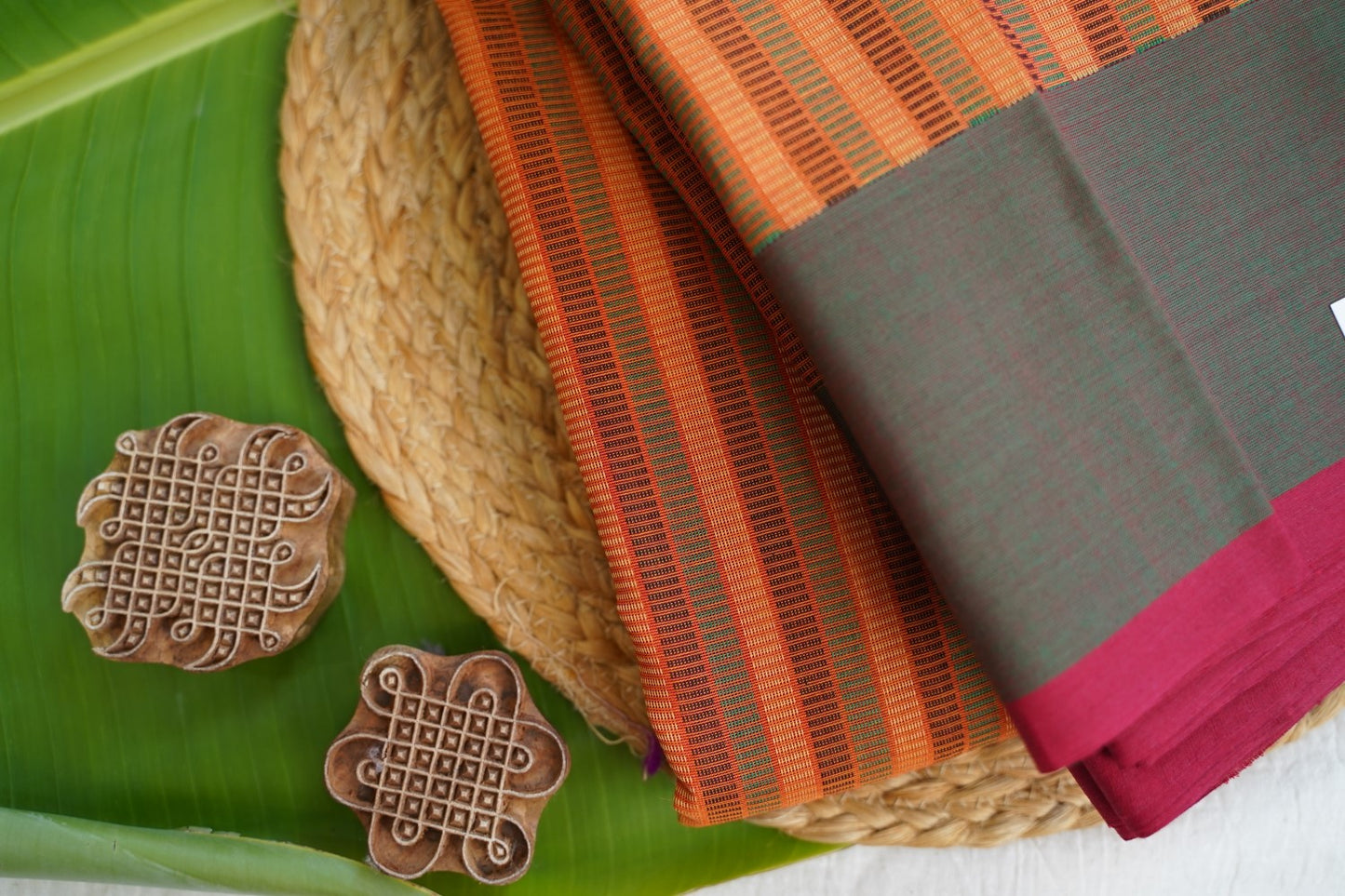 Kanchi handloom Cotton Saree PC16906