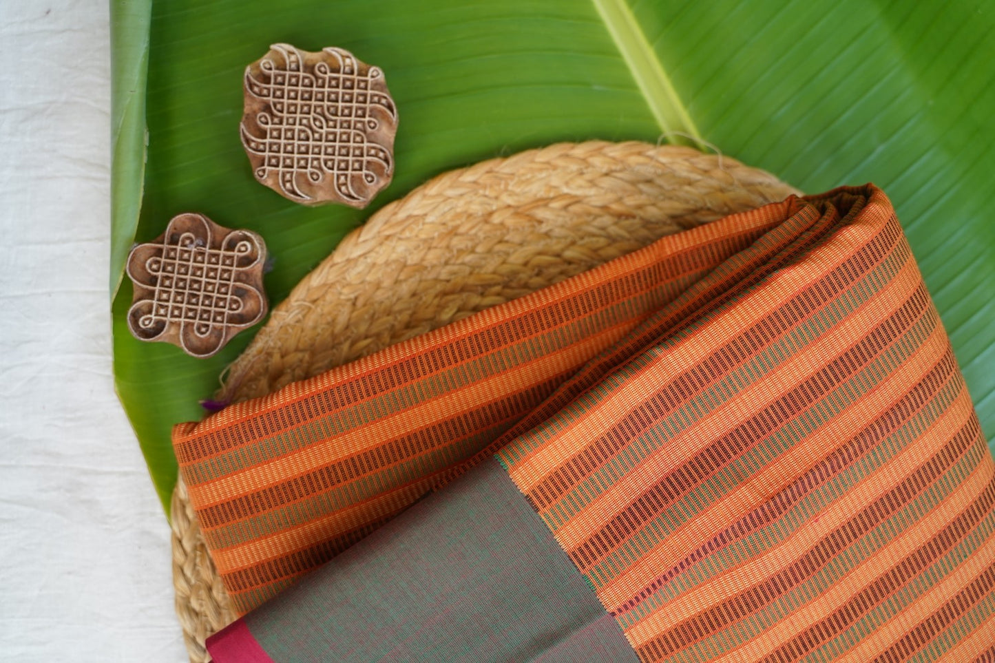 Kanchi handloom Cotton Saree PC16906