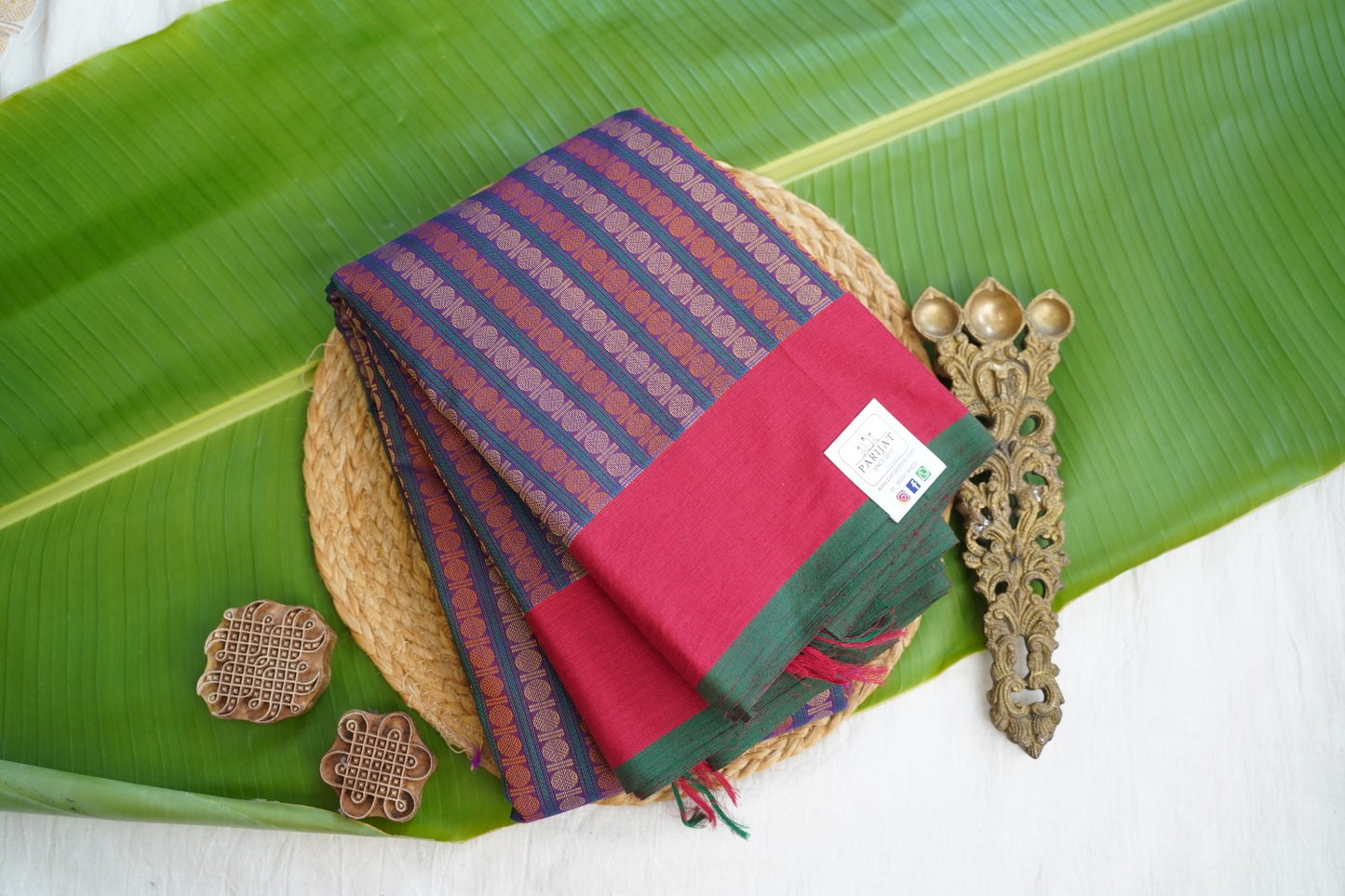 Kanchi handloom Cotton Saree PC16914