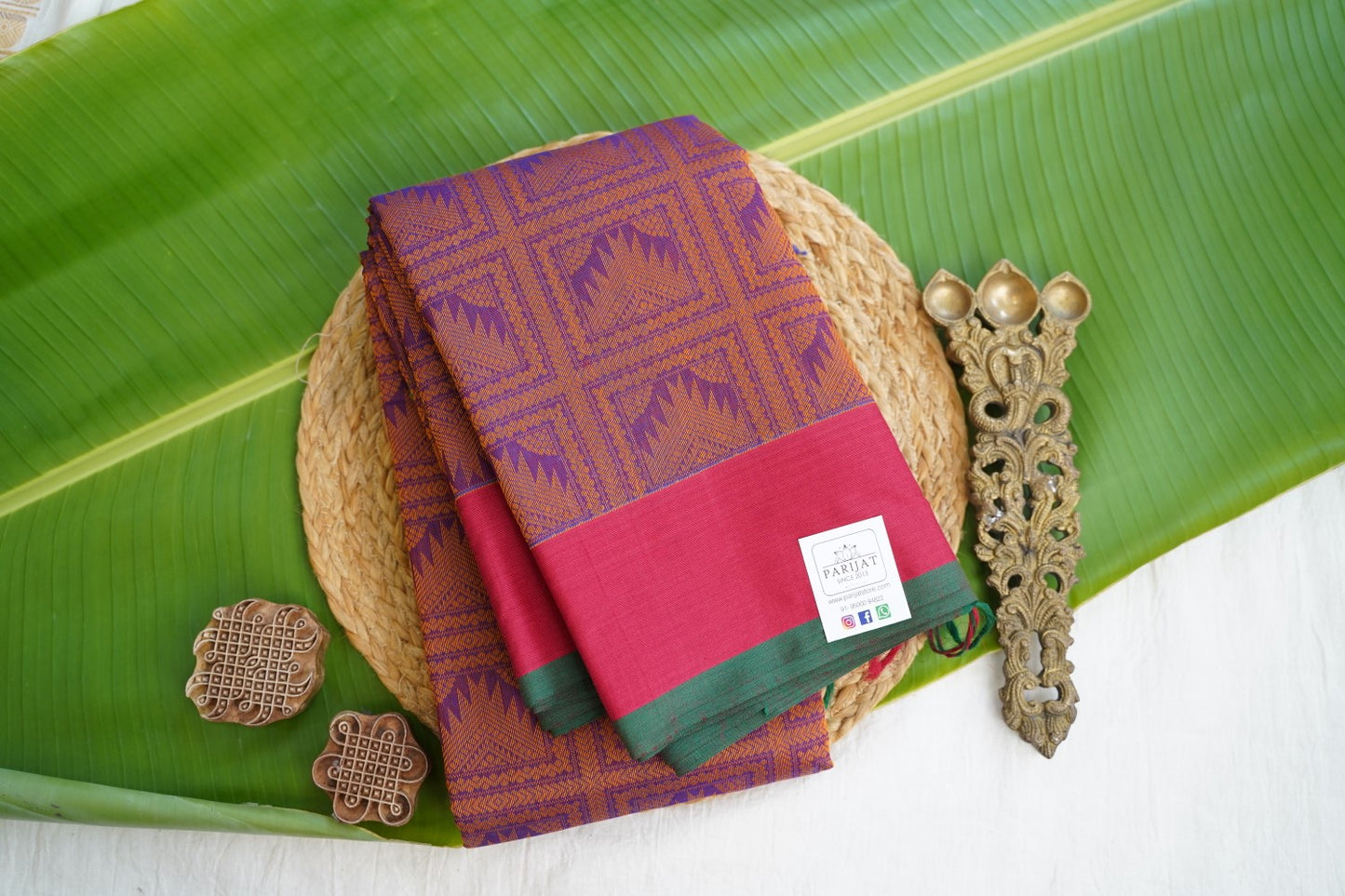 Kanchi handloom Cotton Saree PC16911