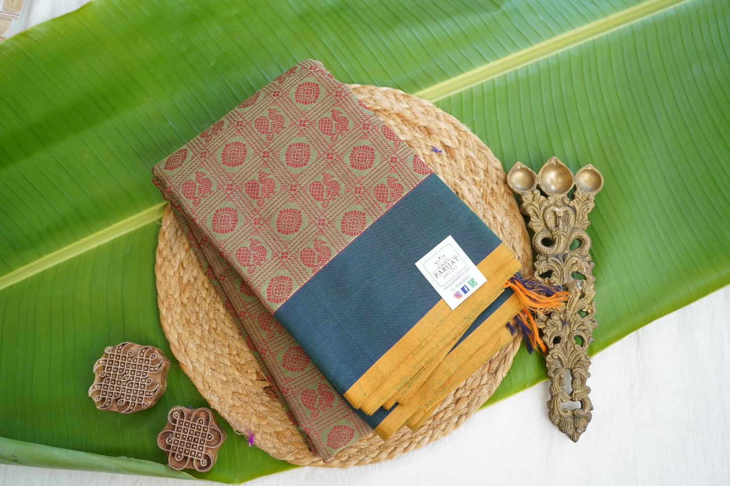 Kanchi handloom Cotton Saree PC16908