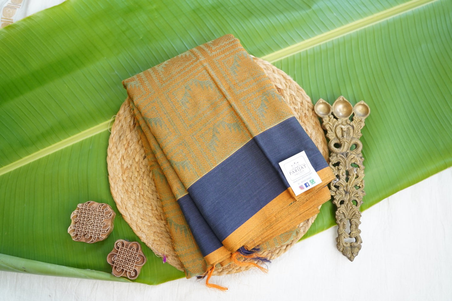 Kanchi handloom Cotton Saree PC16915